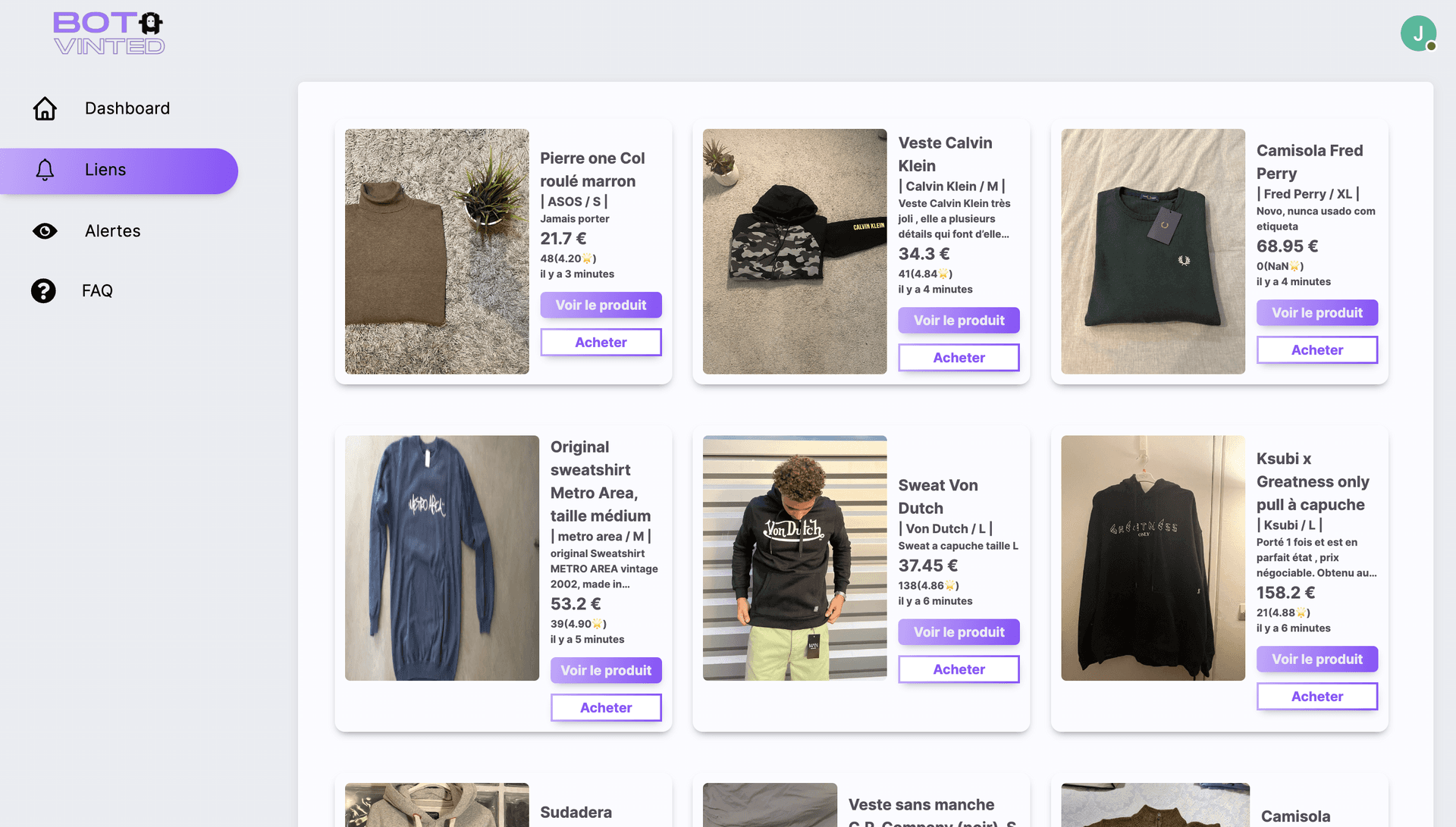 portfolio Bot-Vinted